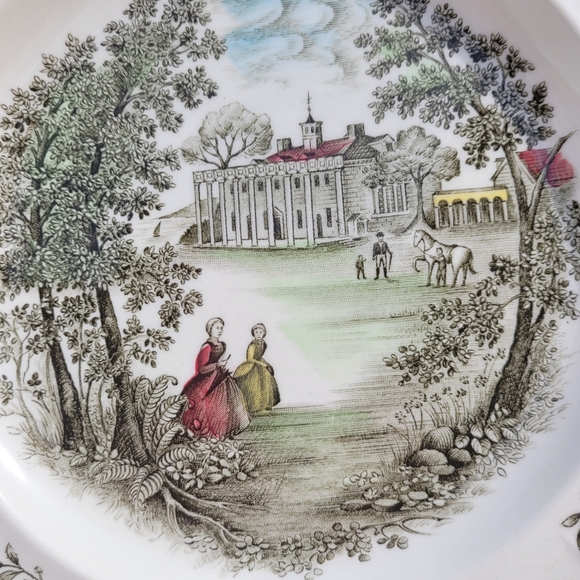 Mount Vernon Windsor Ware Johnson Bros Colonial Decorative 10" Dinner Plate - Picture 2 of 7